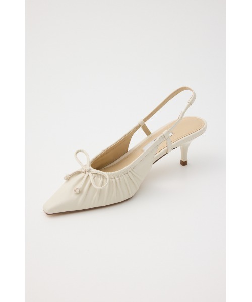 STACCATO(スタッカート)の「ソフティギャザーオープンパンプス(パンプス・レディース・ホワイト/ゴールド・22.5cm/23cm/23.5cm/24cm/24.5cm)」の18枚目の写真