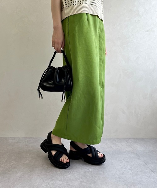 ORiental TRaffic（オリエンタルトラフィック）の「クロスベルト厚底サンダル/51201（サンダル・レディース・ブラック/ベージュ・S/M/L/LL/SS/3L）」の8枚目の写真