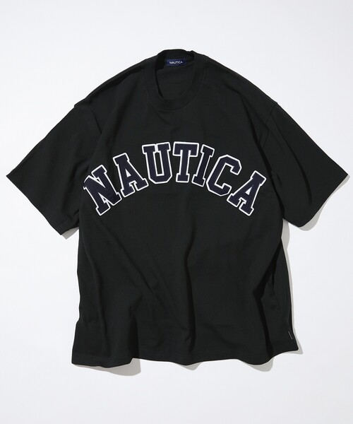 NAUTICA（ノーティカ）の「NAUTICA/ノーティカ Arch Logo S/S Tee/アーチロゴ ショートスリーブTシャツ（Tシャツ/カットソー・メンズ・ブラック/グリーン/ライトグレー/ホワイト/ネイビー・LARGE/MEDIUM/SMALL/X-LARGE）」の12枚目の写真