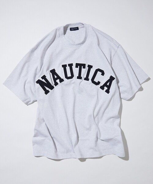 NAUTICA（ノーティカ）の「NAUTICA/ノーティカ Arch Logo S/S Tee/アーチロゴ ショートスリーブTシャツ（Tシャツ/カットソー・メンズ・ブラック/グリーン/ライトグレー/ホワイト/ネイビー・LARGE/MEDIUM/SMALL/X-LARGE）」の13枚目の写真