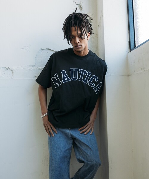 NAUTICA（ノーティカ）の「NAUTICA/ノーティカ Arch Logo S/S Tee/アーチロゴ ショートスリーブTシャツ（Tシャツ/カットソー・メンズ・ブラック/グリーン/ライトグレー/ホワイト/ネイビー・LARGE/MEDIUM/SMALL/X-LARGE）」の22枚目の写真
