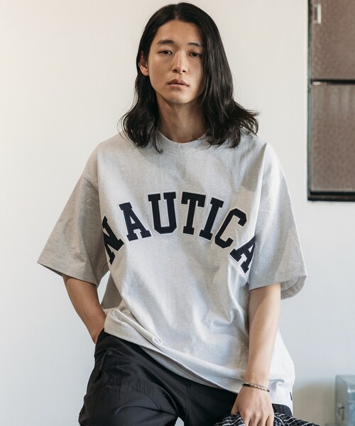 セール】NAUTICA/ノーティカ Arch Logo S/S Tee/アーチロゴ