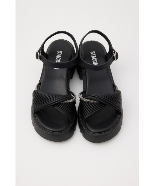 スタッカート（STACCATO）/クレープツイストタンクソールサンダル クレープツイストタンクソールサンダル（サンダル）｜STACCATO