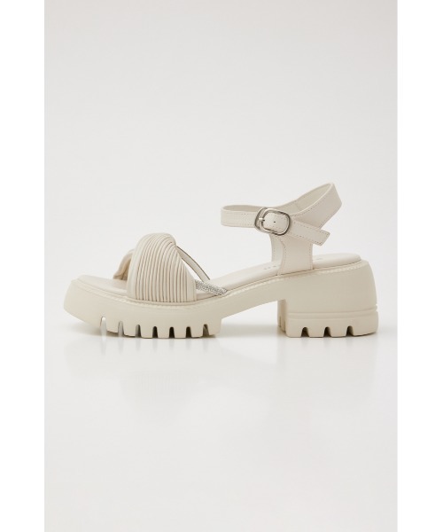 STACCATO（スタッカート）の「クレープツイストタンクソールサンダル（サンダル・レディース・ホワイト/ブラック・24.0cm/24.5cm/23.5cm/22.5cm/23.0cm）」の14枚目の写真