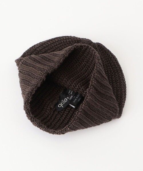 GRILLO（グリーロ）の「＜GRILLO＞ ニット キャップ（ニットキャップ/ビーニー・メンズ・ダークブラウン/ブラック/ダークグレー・FREE）」の10枚目の写真