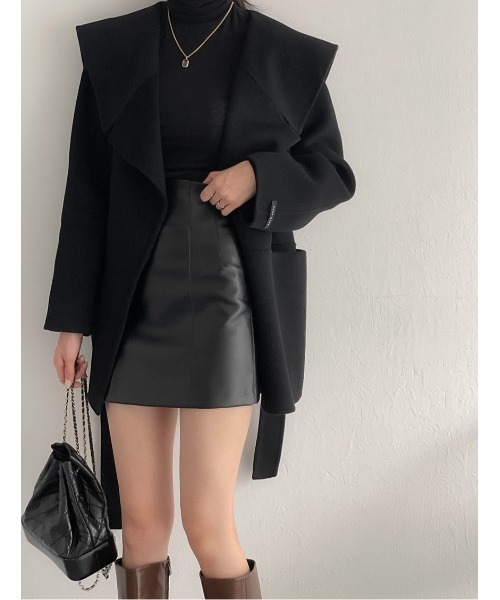 セーラーカラーフレアコート