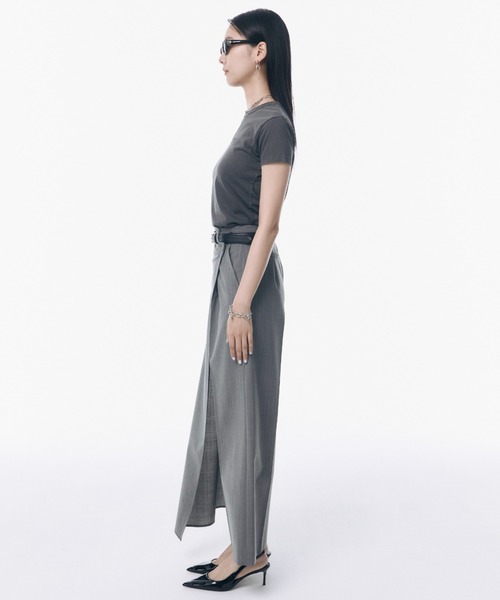 JOSE MOON(ジョゼムーン)の「2WAY LAP PANTS/ツーウェイラップパンツ(スラックス・レディース・ブラック/グレー・36/38)」の22枚目の写真
