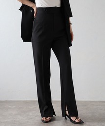 ENC | wool like straight slit pants / ウールライク裾スリットストレートパンツ(その他パンツ)