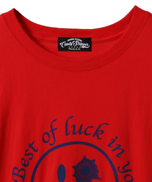 Candy Stripper（キャンディストリッパー）の「GET SHOT SMILE BIG Tシャツ（Tシャツ/カットソー・レディース・レッド/オフホワイト/ブルー/ブラック・FREE）」の8枚目の写真