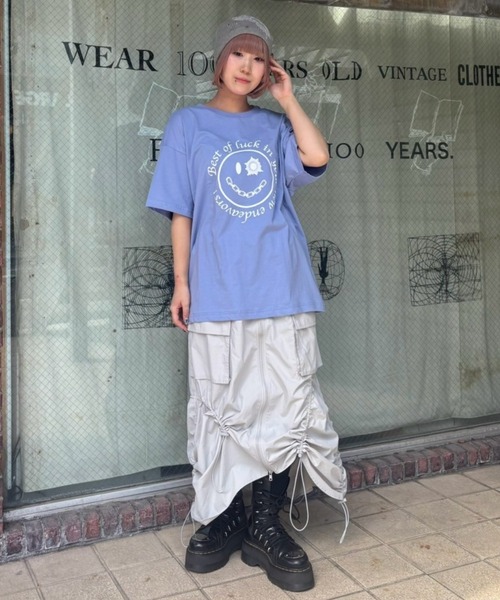 Candy Stripper（キャンディストリッパー）の「GET SHOT SMILE BIG Tシャツ（Tシャツ/カットソー・レディース・レッド/オフホワイト/ブルー/ブラック・FREE）」の22枚目の写真