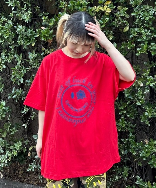 Candy Stripper（キャンディストリッパー）の「GET SHOT SMILE BIG Tシャツ（Tシャツ/カットソー・レディース・レッド/オフホワイト/ブルー/ブラック・FREE）」の18枚目の写真