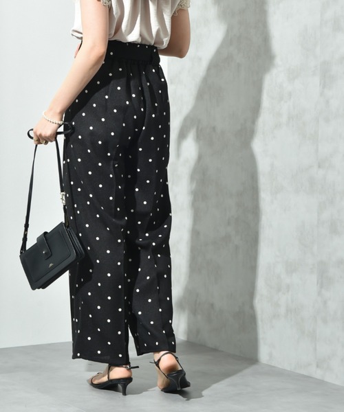 INTERPLANET(インタープラネット)の「ブッチャードットプリントパンツ(その他パンツ・レディース・ベージュ/ブラック・FREE)」の19枚目の写真