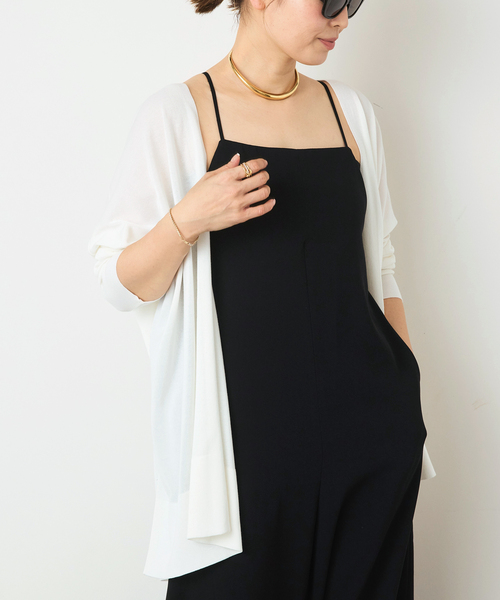 Deuxieme Classe（ドゥーズィエムクラス）の「*shake code ショート カーディガン（カーディガン/ボレロ・レディース・ホワイト/ネイビー・FREE）」の3枚目の写真