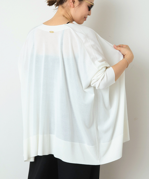 Deuxieme Classe（ドゥーズィエムクラス）の「*shake code ショート カーディガン（カーディガン/ボレロ・レディース・ホワイト/ネイビー・FREE）」の4枚目の写真