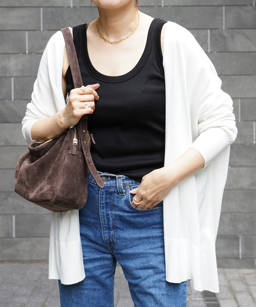 Deuxieme Classe（ドゥーズィエムクラス）の「*shake code ショート カーディガン（カーディガン/ボレロ・レディース・ホワイト/ネイビー・FREE）」の9枚目の写真