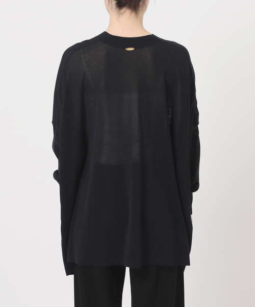 Deuxieme Classeドウーズイエムクラス　黒 長袖カーディガン Deuxieme Classeドウーズイエムクラス 黒 長袖カーディガン Deuxieme