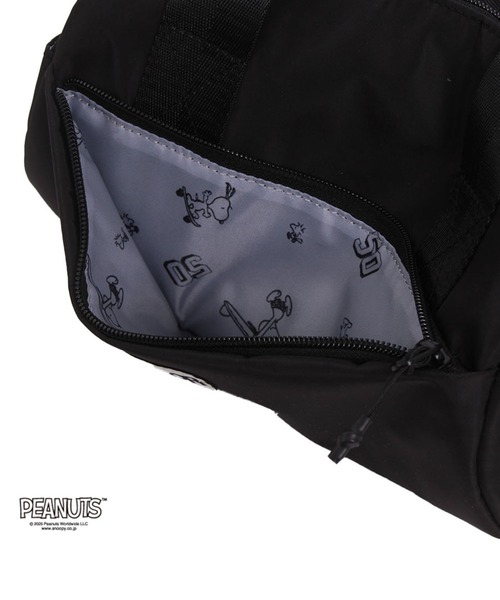 OUTDOOR PRODUCTS（アウトドアプロダクツ）の「アウトドア【OUTDOOR】PEANUTSコレクション スヌーピー ロールボストン（ショルダーバッグ・レディース・ブラック/ベージュ/グレー・ﾌﾘ-）」の11枚目の写真