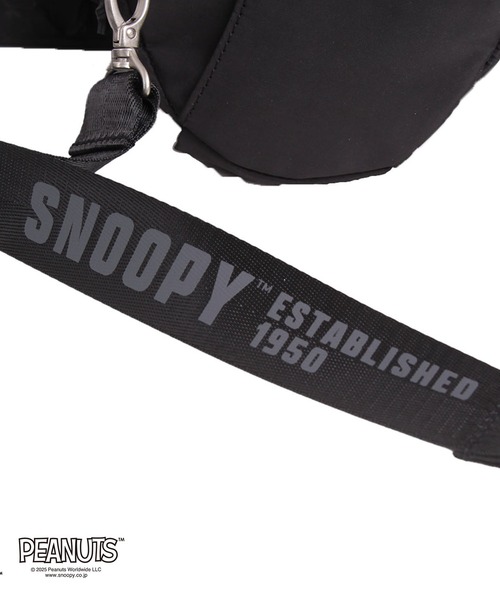 OUTDOOR PRODUCTS（アウトドアプロダクツ）の「アウトドア【OUTDOOR】PEANUTSコレクション スヌーピー ロールボストン（ショルダーバッグ・レディース・ブラック/ベージュ/グレー・ﾌﾘ-）」の15枚目の写真