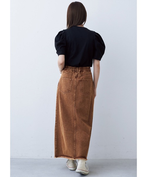 MEDE19F(メデジュウキュウ)の「BRAND NEW MIX STYLE パフスリーブトップス(Tシャツ/カットソー・レディース・ブラック/モスグリーン/ホワイト・M/L/LL/3L/S)」の17枚目の写真