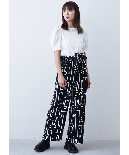 MEDE19F(メデジュウキュウ)の「BRAND NEW MIX STYLE パフスリーブトップス(Tシャツ/カットソー・レディース・ブラック/モスグリーン/ホワイト・M/L/LL/3L/S)」の11枚目の写真