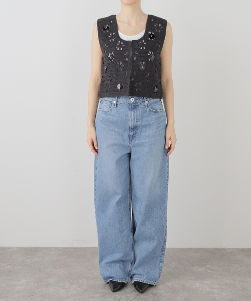 TGOR/トゴール Hand crochet フラワーベスト TGOR/トゴール Hand crochet flower vest TG5S-J0301（ベスト