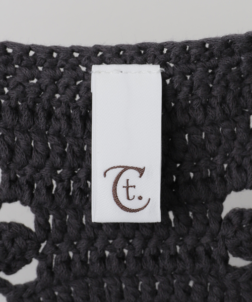 TGOR/トゴール Hand crochet フラワーベスト セール】TGOR/トゴール Hand crochet flower vest TG5S-J0301