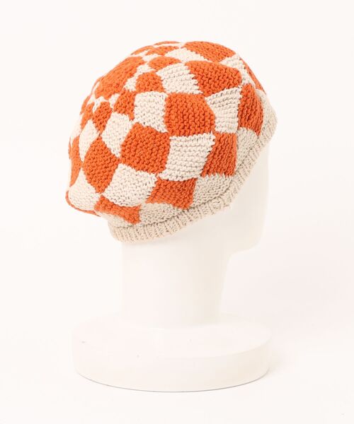 チャイハネ（チャイハネ）の「【チャイハネ】ダイヤベレー帽（ハンチング/ベレー帽・レディース・ブラウン/オレンジ/ブルー・FREE）」の14枚目の写真