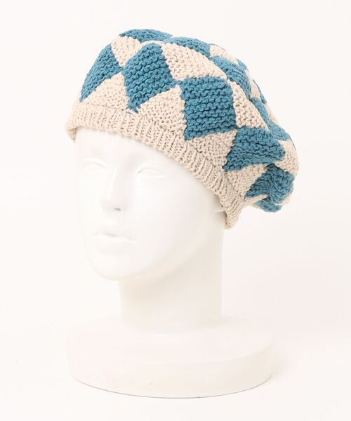 チャイハネ（チャイハネ）の「【チャイハネ】ダイヤベレー帽（ハンチング/ベレー帽・レディース・ブラウン/オレンジ/ブルー・FREE）」の9枚目の写真