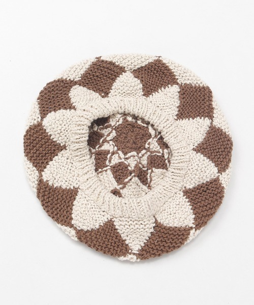 チャイハネ（チャイハネ）の「【チャイハネ】ダイヤベレー帽（ハンチング/ベレー帽・レディース・ブラウン/オレンジ/ブルー・FREE）」の10枚目の写真