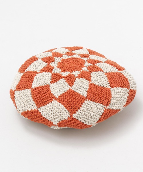 チャイハネ（チャイハネ）の「【チャイハネ】ダイヤベレー帽（ハンチング/ベレー帽・レディース・ブラウン/オレンジ/ブルー・FREE）」の13枚目の写真