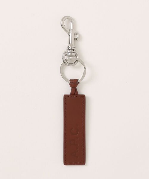 A.P.C.（アーペーセー）の「PORTE-CLEFS APC（キーホルダー・メンズ・ブラック/ブラウン・ONESIZE）」の2枚目の写真