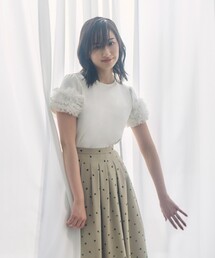 TOCCA - トッカ  ペプラム　カットソー 星風まどかコラボ】DOT GARLAND Tシャツ（Tシャツ/カットソー