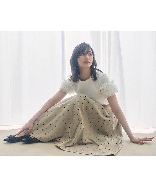 tシャツ 「星風まどかコラボ」DOT GARLAND Tシャツ レディース 星風まどかコラボ】DOT GARLAND Tシャツ（Tシャツ/カットソー