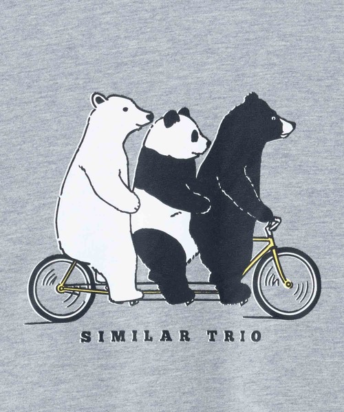 Mac-House（マックハウス）の「T-GRAPHICS アニマルプリント半袖Ｔシャツ（Tシャツ/カットソー・メンズ・グリーン/ブルー/グレー/ネイビー/ブラック・S/M/L/XL）」の10枚目の写真