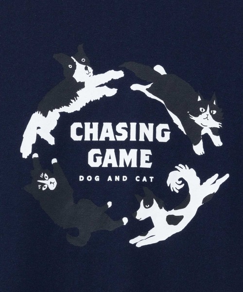 Mac-House（マックハウス）の「T-GRAPHICS アニマルプリント半袖Ｔシャツ（Tシャツ/カットソー・メンズ・グリーン/ブルー/グレー/ネイビー/ブラック・S/M/L/XL）」の6枚目の写真