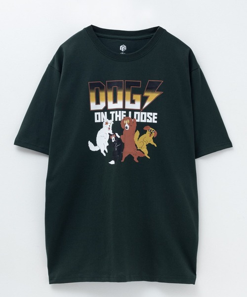 Mac-House（マックハウス）の「T-GRAPHICS アニマルプリント半袖Ｔシャツ（Tシャツ/カットソー・メンズ・グリーン/ブルー/グレー/ネイビー/ブラック・S/M/L/XL）」の18枚目の写真