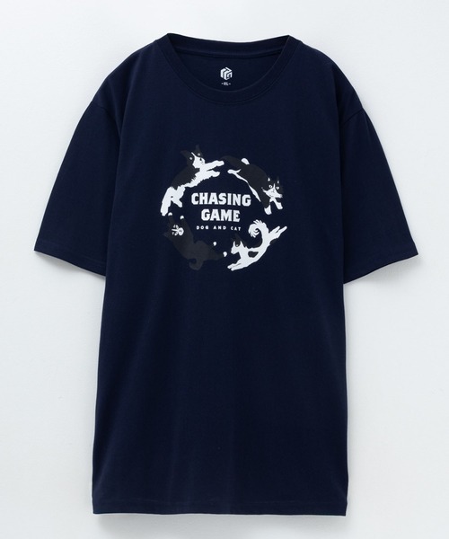 Mac-House（マックハウス）の「T-GRAPHICS アニマルプリント半袖Ｔシャツ（Tシャツ/カットソー・メンズ・グリーン/ブルー/グレー/ネイビー/ブラック・S/M/L/XL）」の19枚目の写真