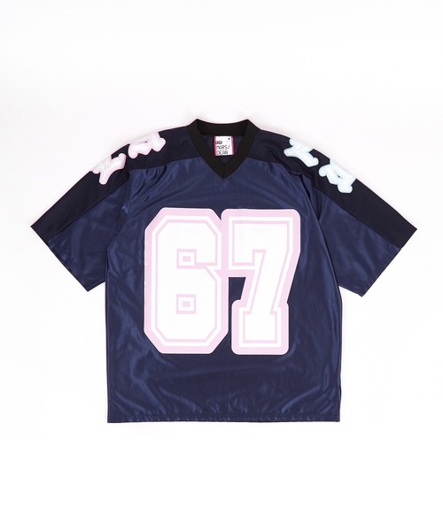 a.p.o.v.(エーピーオービー)の「a.p.o.v. ナンバリングビッグプリントメッシュ切替フットボールシャツ(Tシャツ/カットソー・メンズ・ブラック/レッド/ネイビー・ONESIZE)」の18枚目の写真