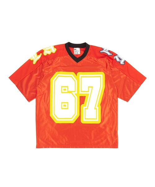 a.p.o.v.(エーピーオービー)の「a.p.o.v. ナンバリングビッグプリントメッシュ切替フットボールシャツ(Tシャツ/カットソー・メンズ・ブラック/レッド/ネイビー・ONESIZE)」の15枚目の写真