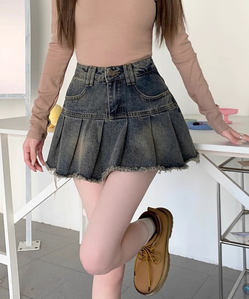 関税なし★REFORMATION★ミッドライズ デニム ミニスカート CHILD WOMAN - ＜My Fav. ＞ 11.36OZムラ糸デニム ミニスカート