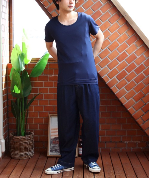 ８(eight)（エイト）の「クィックドライ＆COOL接触冷感Ｔシャツ（Tシャツ/カットソー・メンズ・ブラック系その他/ホワイト系その他2/ホワイト系その他/ブルー系その他2/ブラック系その他2/ブルー系その他・X-LARGE/LARGE/MEDIUM/SMALL）」の9枚目の写真