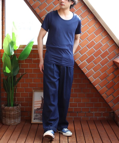 ８(eight)（エイト）の「クィックドライ＆COOL接触冷感Ｔシャツ（Tシャツ/カットソー・メンズ・ブラック系その他/ホワイト系その他2/ホワイト系その他/ブルー系その他2/ブラック系その他2/ブルー系その他・X-LARGE/LARGE/MEDIUM/SMALL）」の10枚目の写真