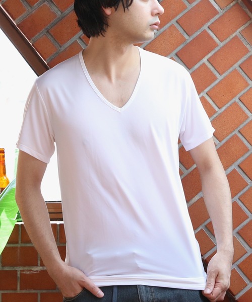 ８(eight)（エイト）の「クィックドライ＆COOL接触冷感Ｔシャツ（Tシャツ/カットソー・メンズ・ブラック系その他/ホワイト系その他2/ホワイト系その他/ブルー系その他2/ブラック系その他2/ブルー系その他・X-LARGE/LARGE/MEDIUM/SMALL）」の16枚目の写真
