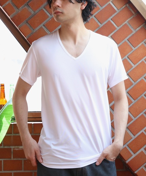 ８(eight)（エイト）の「クィックドライ＆COOL接触冷感Ｔシャツ（Tシャツ/カットソー・メンズ・ブラック系その他/ホワイト系その他2/ホワイト系その他/ブルー系その他2/ブラック系その他2/ブルー系その他・X-LARGE/LARGE/MEDIUM/SMALL）」の17枚目の写真