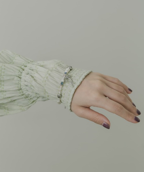 SMELLY（スメリー）の「パールビーズランダムブレスレット（ブレスレット・レディース・ホワイト・-）」の3枚目の写真