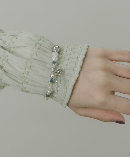 SMELLY（スメリー）の「パールビーズランダムブレスレット（ブレスレット・レディース・ホワイト・-）」の4枚目の写真