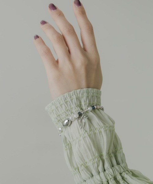 SMELLY（スメリー）の「パールビーズランダムブレスレット（ブレスレット・レディース・ホワイト・-）」の6枚目の写真