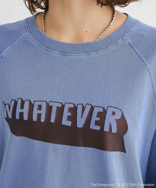 The Simpsons（ザ・シンプソンズ）の「The SimpsonsピグメントラグランTEE（Tシャツ/カットソー・レディース・オフホワイト/チャコールグレー/ネイビー・FREE）」の12枚目の写真