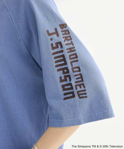 The Simpsons（ザ・シンプソンズ）の「The SimpsonsピグメントラグランTEE（Tシャツ/カットソー・レディース・オフホワイト/チャコールグレー/ネイビー・FREE）」の15枚目の写真