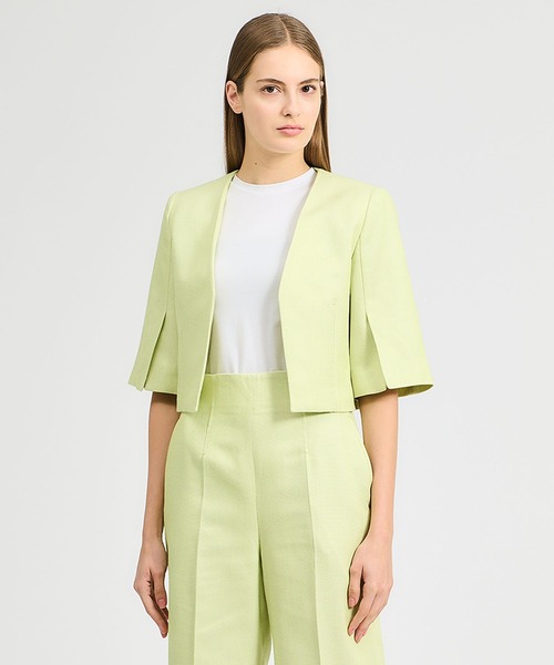 【定価4.2万】【美品】エストネーション ニット 春夏 サマー ジャケット 定価4.2万】【美品】エストネーション ニット 春夏 サマー